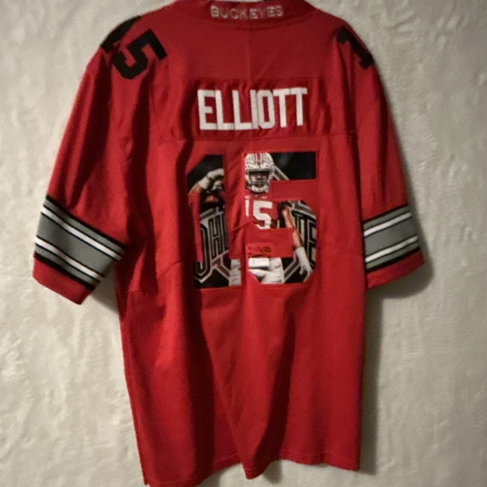 Nike Ohio State Buckeyes #15 Elliott Football Jersey Red XXL - Picture 4 of 5